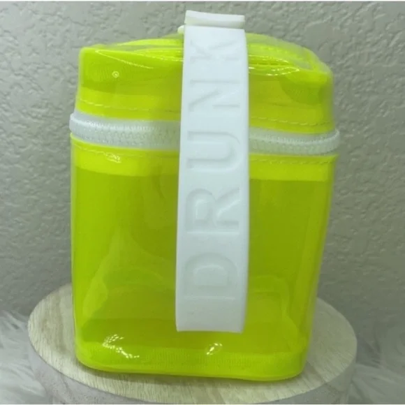 Drunk Elephant Bags 5 Drunk Elephant Neon Green Makeup Festival Cosmetics Bag New Poshmark